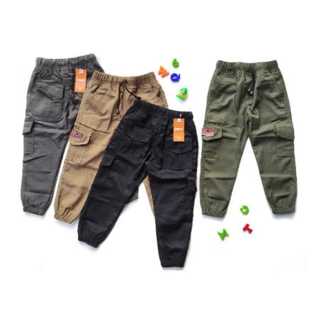 Celana Joger Jogger Chinos Chino Panjang Anak Laki - Laki 3 - 6 Tahun