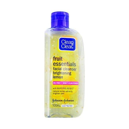 Clean & Clear Fruit Essentials Facial Cleanser Brightening Lemon 100ml