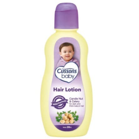Cussons Baby Hair Lotion Natural Kemiri, Aloe Vera, Seledri, BTL 200ML