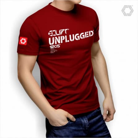 Eclipt Kaos Pria Bahan Cotton Combed 30S Soft Tees -UNPlugged Marun