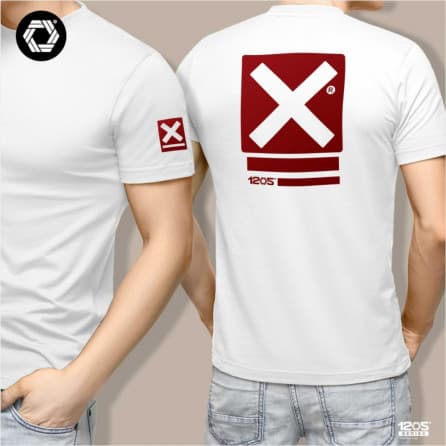 Eclipt Kaos Pria Bahan Cotton Combed 30S Soft Tees -XButton - Putih