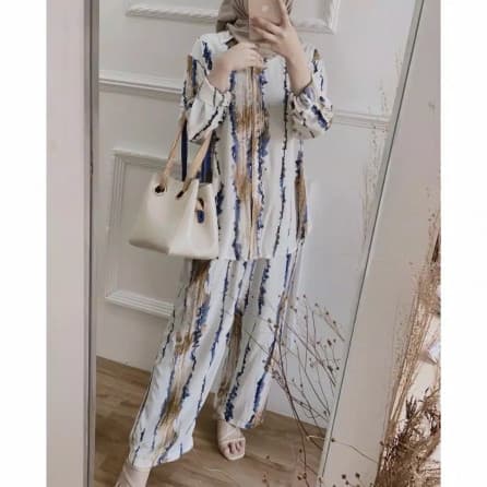 Fello One Set / One Set Rayon / One Set Pajamas / Setelan Wanita, Oilen One Set