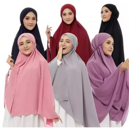 Jilbab Instan Jumbo Khimar Tali Jumbo Hijab Jumbo Tali Non Pet XXL