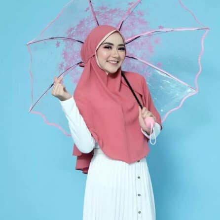 Jilbab Instan Kerudung Bergo Maryam Renda Khimar Tali Renda