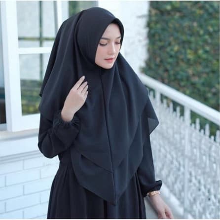 Khimar Kayla Jilbab Instan 2 Lapis PolyCotton Spesial ORI Jilbab Trend