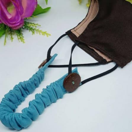 Konektor Hijab Kancing / Pengait Tali Masker Earlop / Penghubung Masker