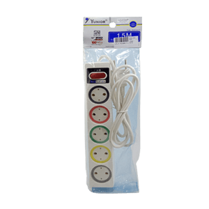 LOYAL/YUNIOR STOP KONTAK MULTICORD LY-212SK 5 LUBANG WARNA PCS 1.5 m