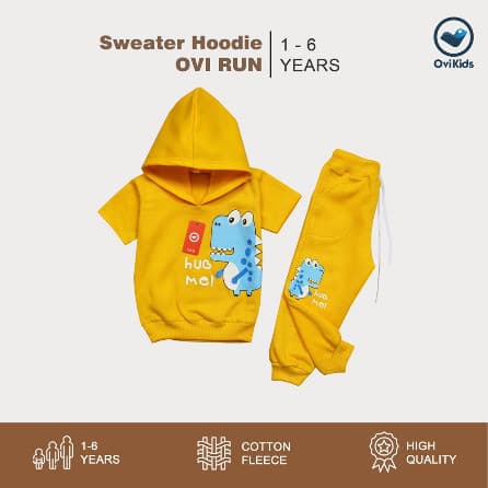 OVIKIDS - Setelan Anak Sweater Set Hoodie / Atasan Bawahan Ovi Run (1 - 6 Tahun)