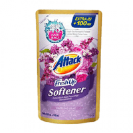 Pelembut & Pewangi Pakaian Kao Attack Fresh Up Dazzling Lilac Pch 700+100mL