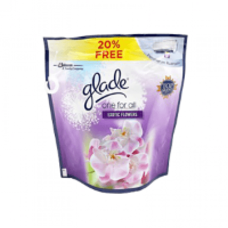 Pengharum Ruangan Glade Air Freshener One For All Exotic Flowers Pck 70g
