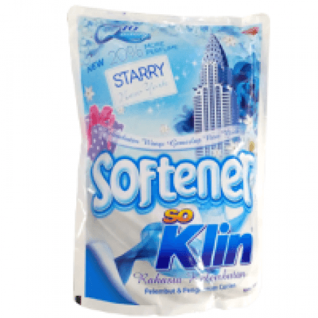 Pewangi Pakaian So Klin Softener + Anti Kusut Refill Blue Pch 1800mL