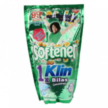 Pewangi Pakaian So Klin Softener Concentrate 1X Bilas AntI Bacterial Pch 900/800mL