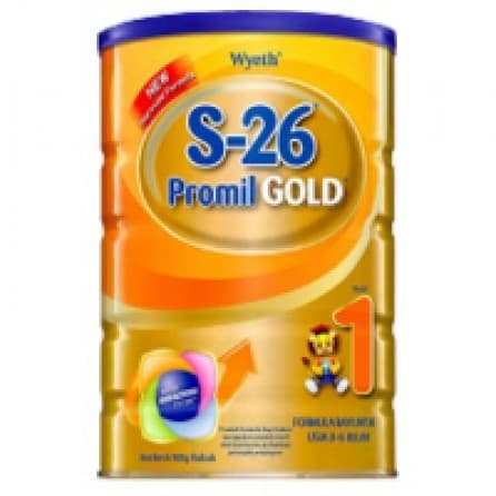 S-26 Gold / Promil Gold Susu Formula Bayi 0-6 Bulan Tahap 1 KLG 900g