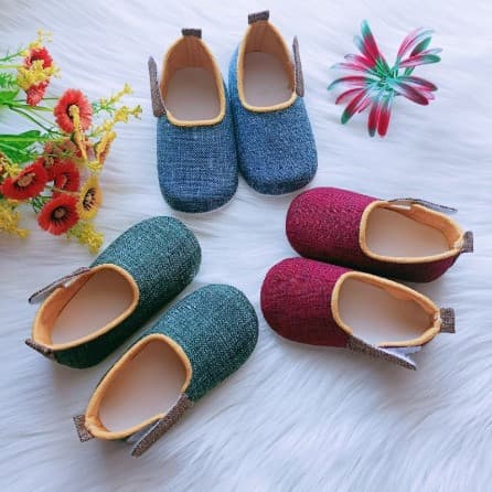 Sepatu Baby Prewalker Perekat Samping Laki - Laki Perempuan 0 - 12 Bulan