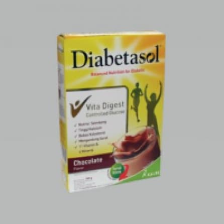 Susu Bubuk Diabetasol Susu Formula Diabetes W/Vitadgst Coklat Box 180 g